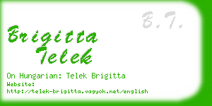 brigitta telek business card
